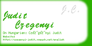 judit czegenyi business card